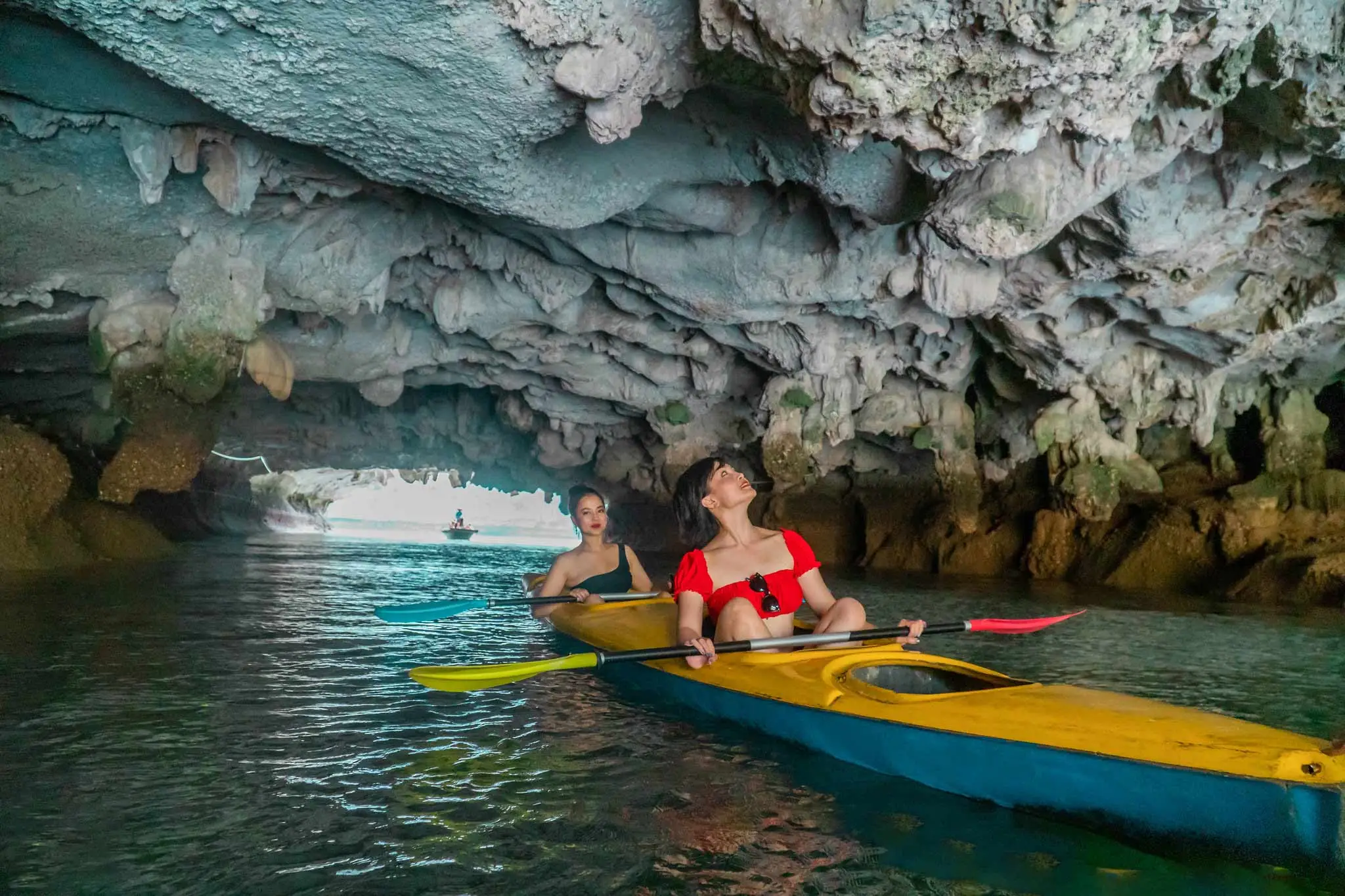 Kayaking in Bright Cave